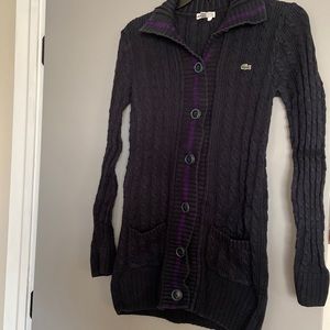 Lacoste Long Navy Cable knit Sweater❤️. 38
